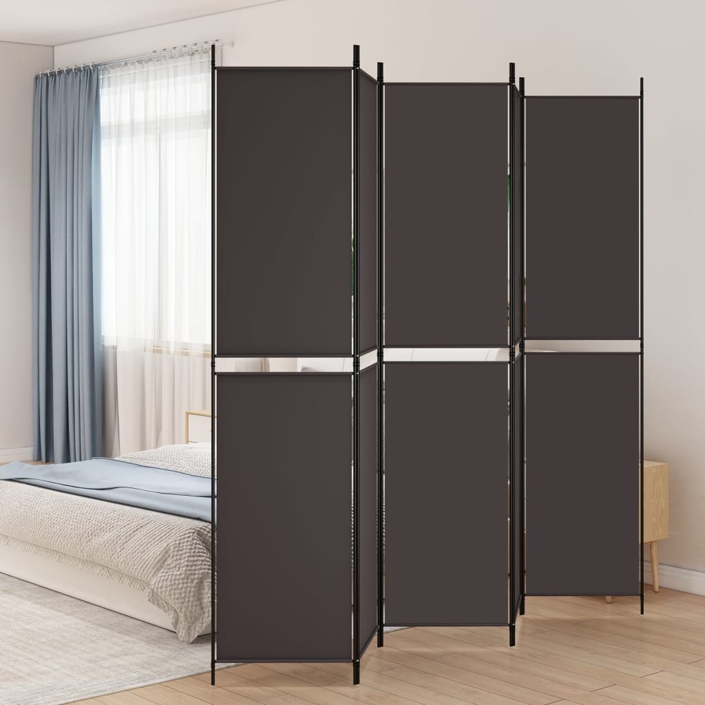 3-teiliger Raumteiler Beige 150 x 180 cm Stoff