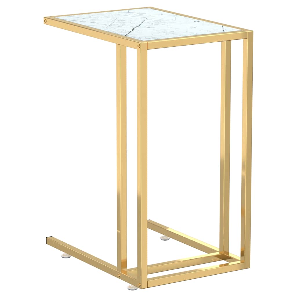 Computer-Beistelltisch Schwarz 50x35x65 cm Hartglas