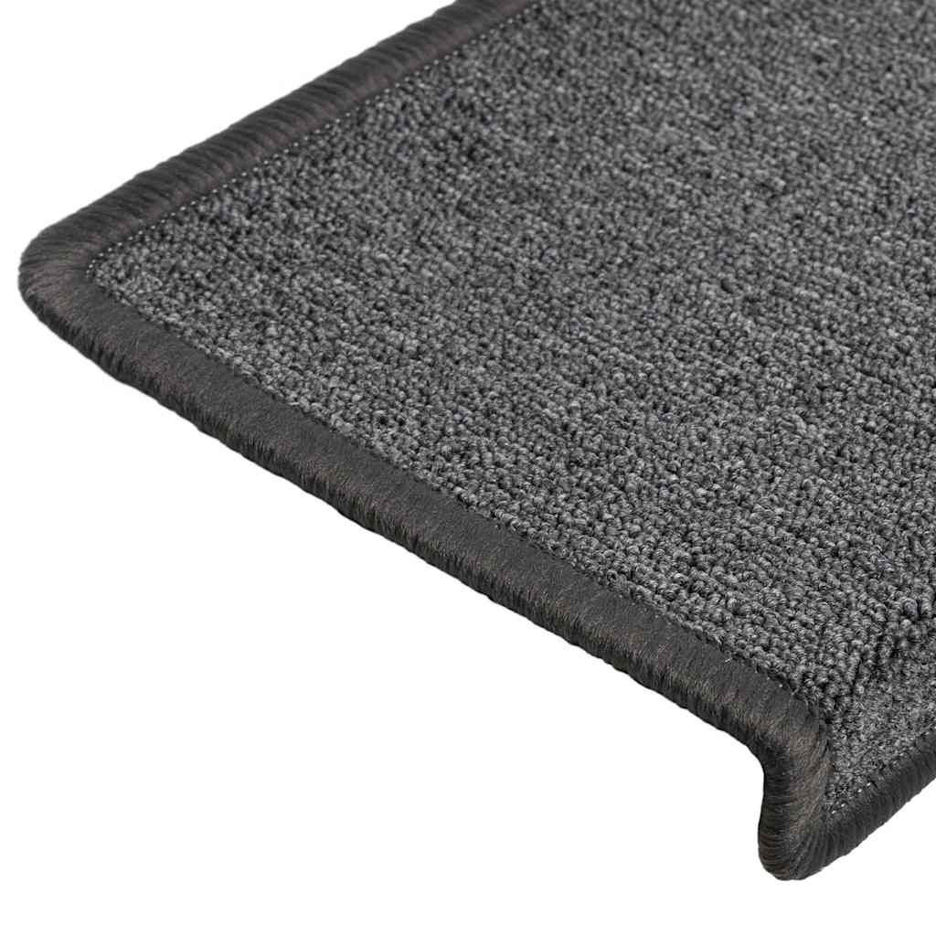 Stufenmatten 15 Stk. 65x21x4 cm Anthrazit Rechteckiger Rand