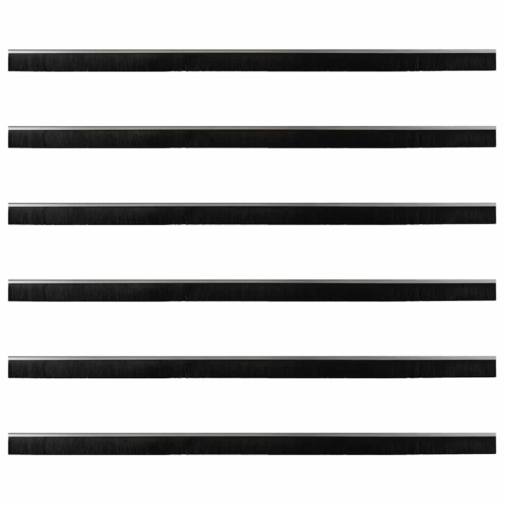 Aufsteck Türbürstendichtungen 2 pcs Braun 100 cm