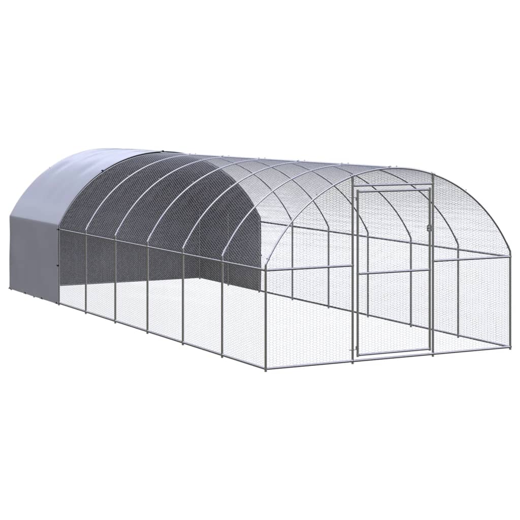 Outdoor-Hühnerstall 3x2x2 m Verzinkter Stahl
