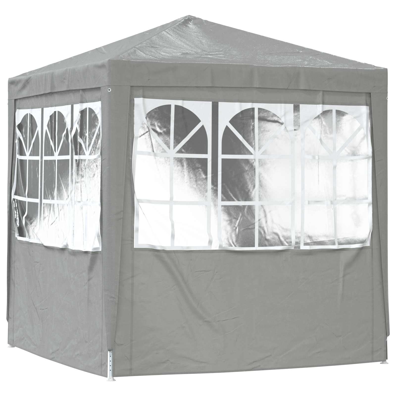 Party-Zelt Rot 200 x 200 x 240 cm PE und Stahl