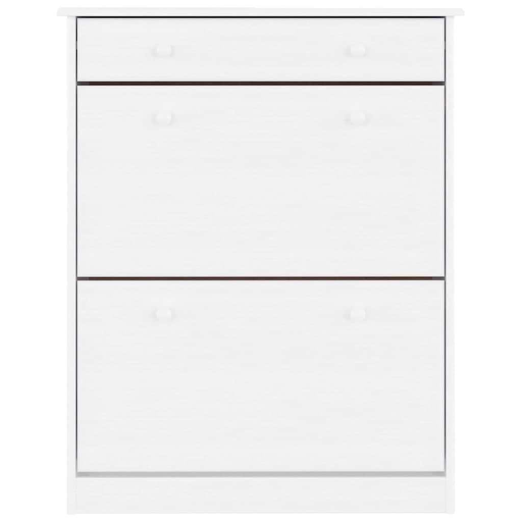 Schuhschrank ALTA 77x35x96 cm Massivholz Kiefer