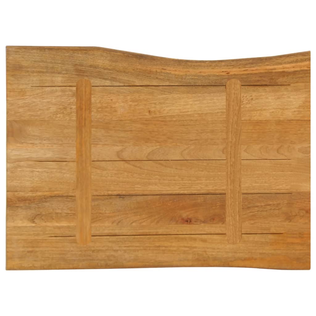 Tischplatte 40x40x2,5 cm Rechteckig Massivholz Akazie Baumkante