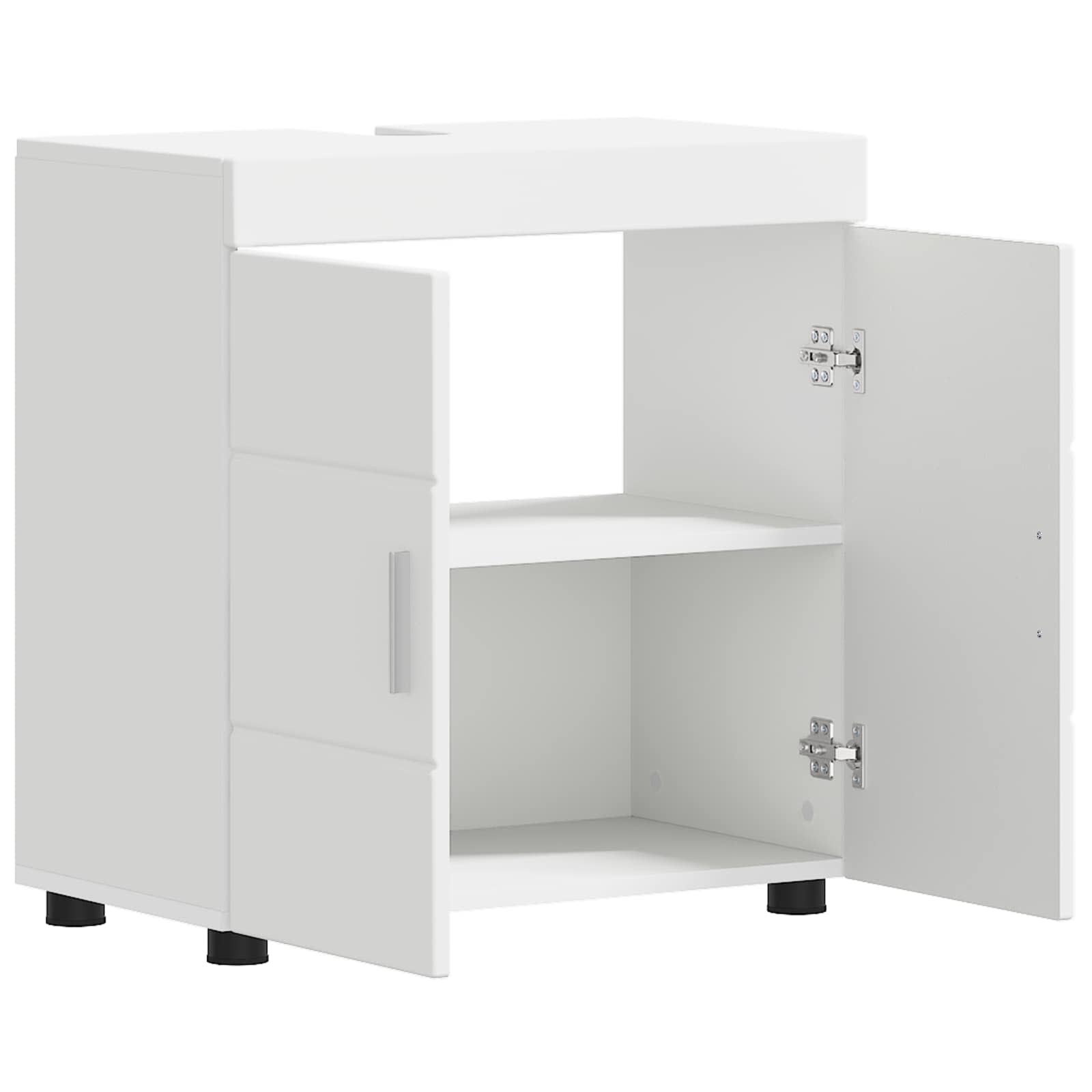 Badezimmermöbel-Set TULUM 2 pcs Weiß 60 x 34 x 63 cm