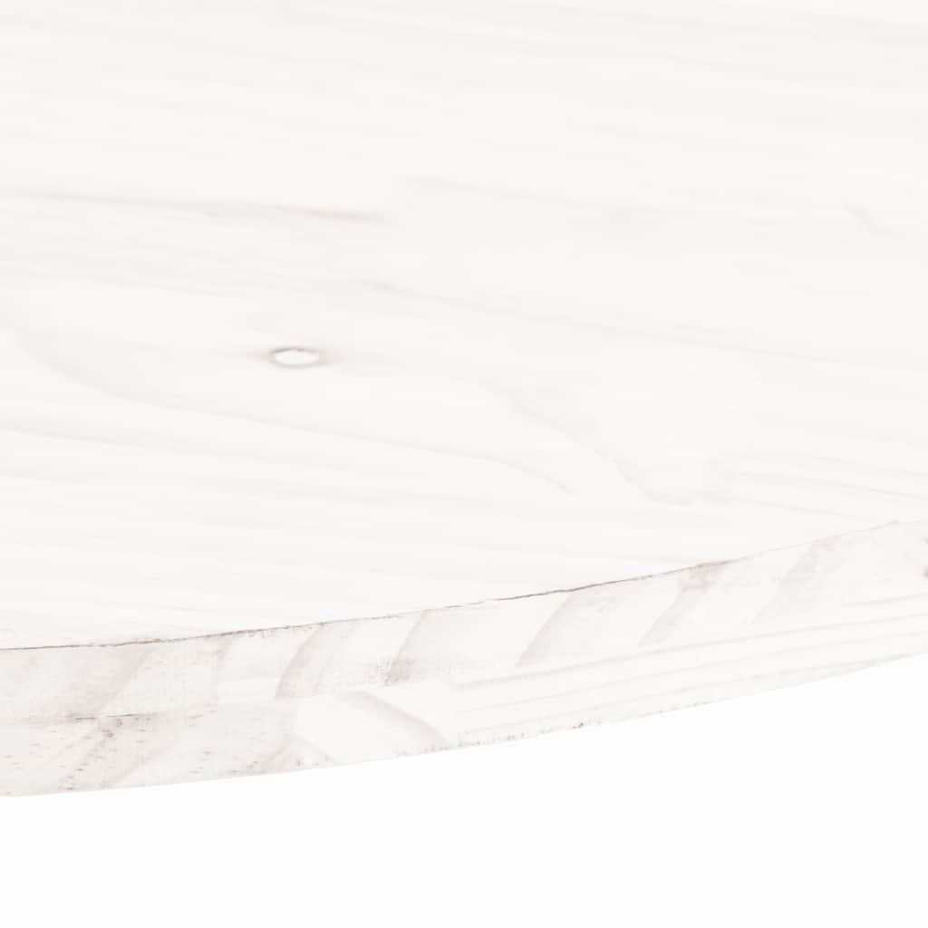 Tischplatte 60x30x2,5 cm Massivholz Kiefer Oval