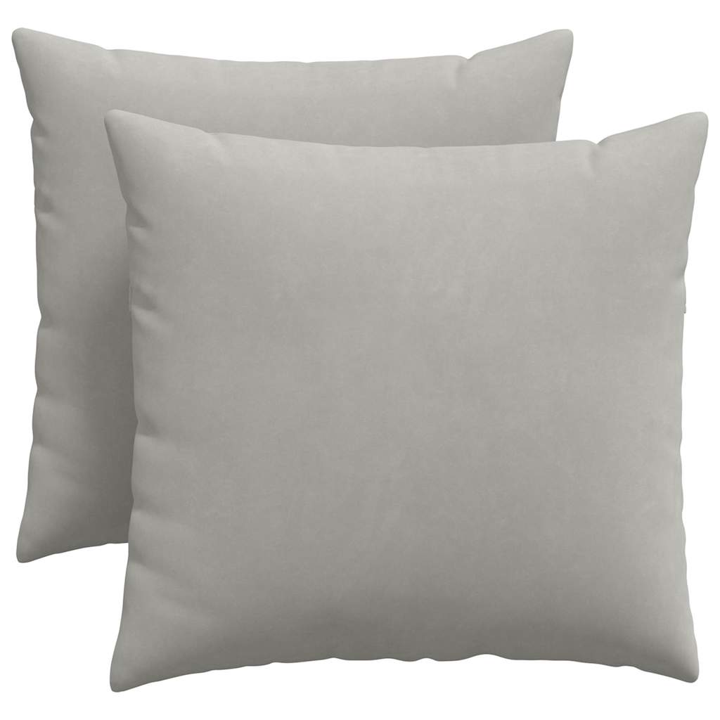 Sofakissen 2 Stück Taupe 50 x 30 cm Stoff