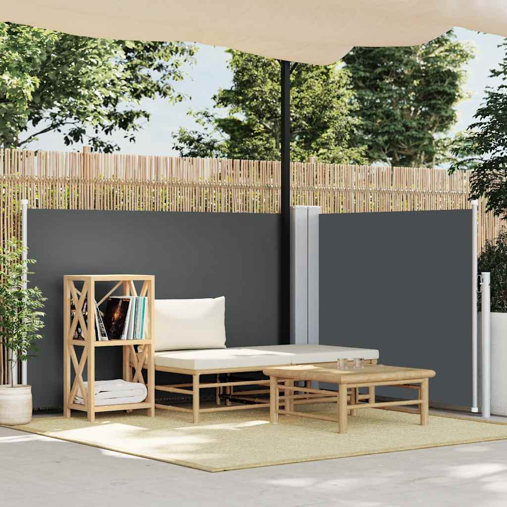 Ausziehbare Seitenmarkise 160×600 cm Braun