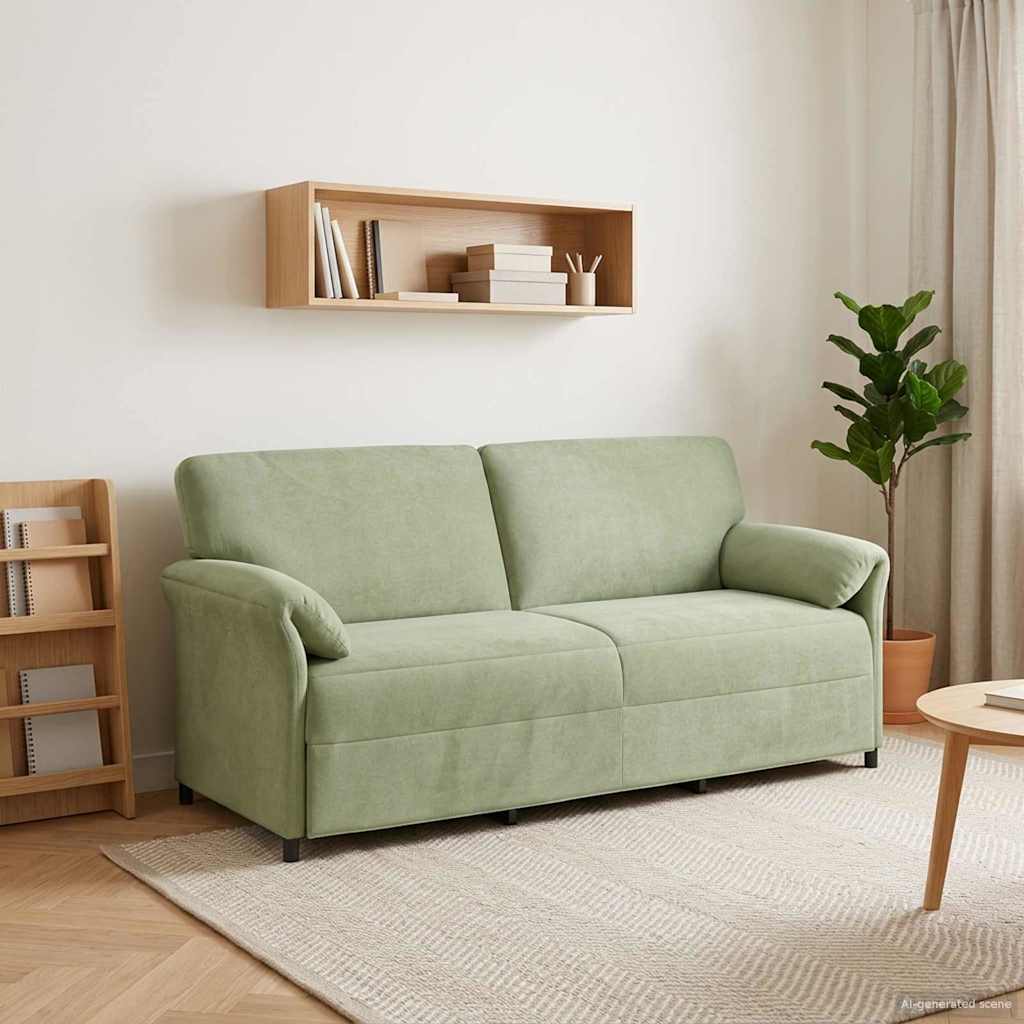 1-Sitzer Sofa Hellgrau 88 x 83 x 95 cm Samt