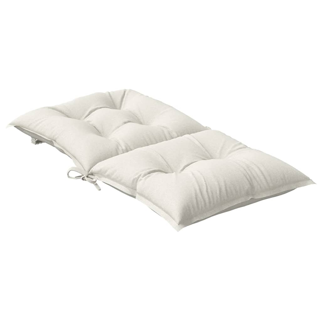 Niedriglehner-Auflagen 2 Stk Melange Anthrazit 100x50x7cm Stoff