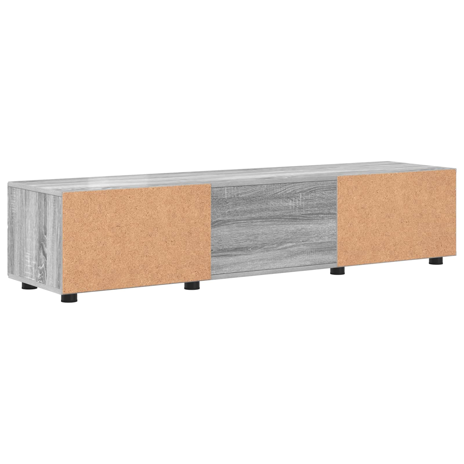 Highboard mit Regal FLORIN Weiß 60 x 35 x 182 cm Holzwerkstoff