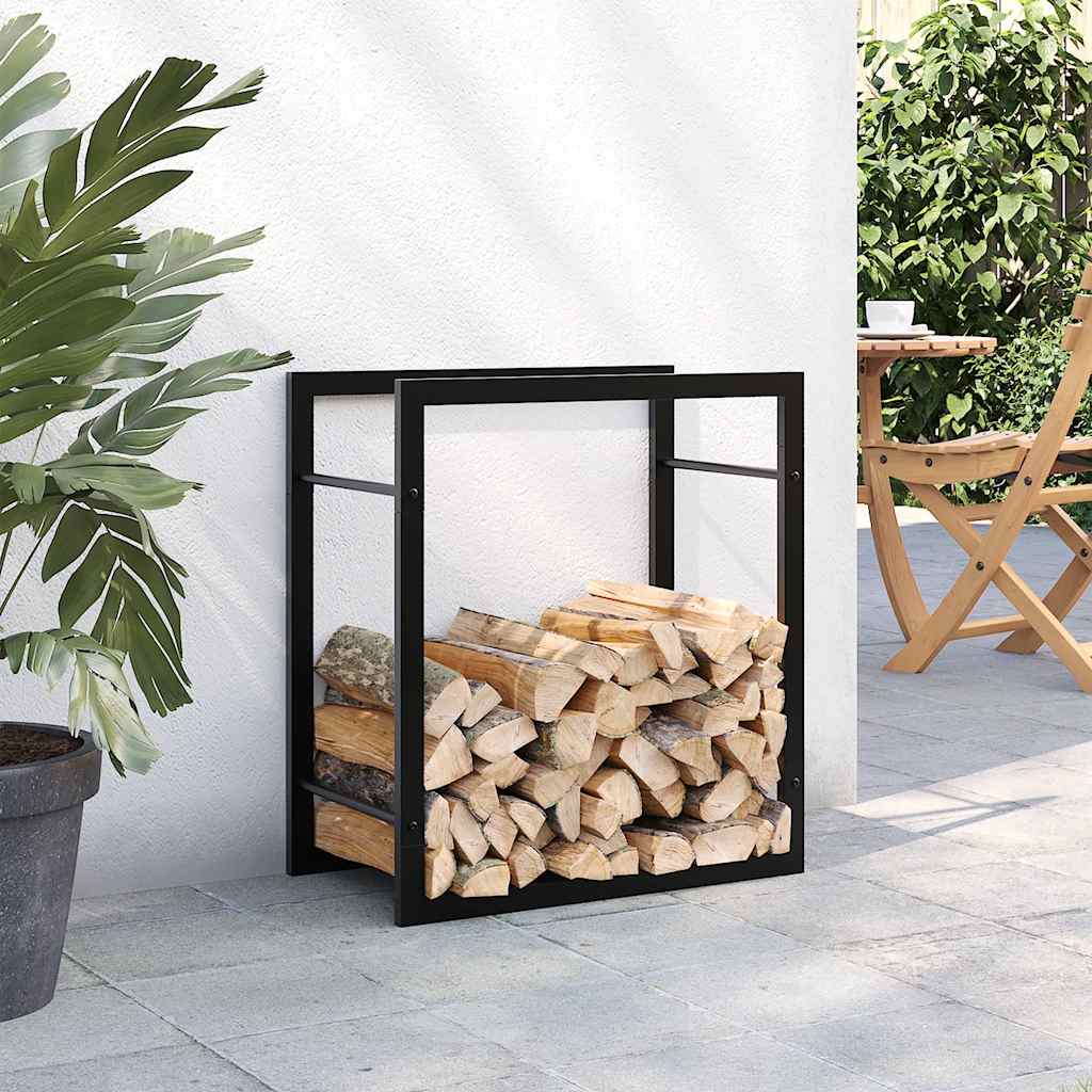 Brennholzregal 50x28x94 cm Edelstahl