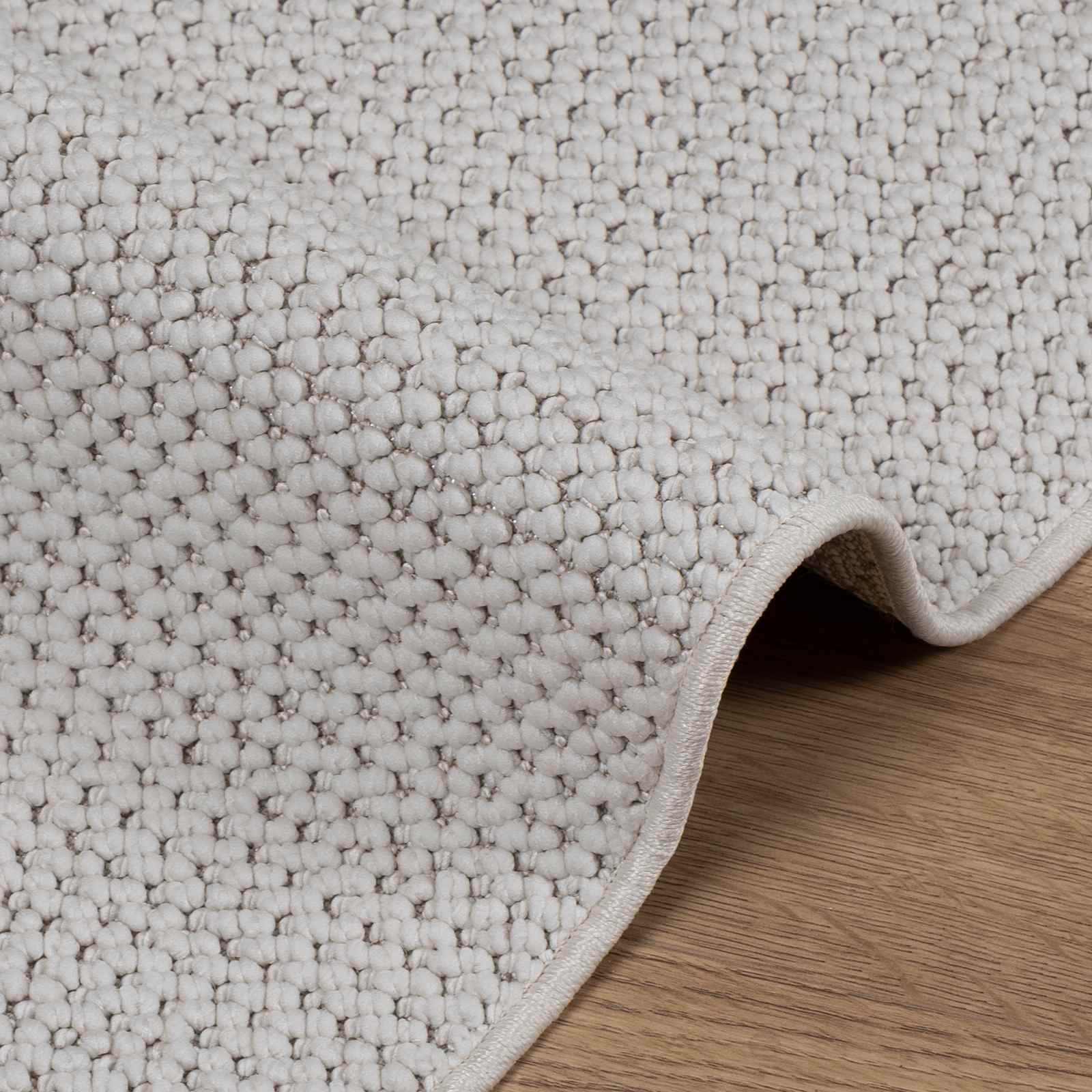 Bereichsteppiche Rechtwinklig LUGO Creme 150 x 80 cm Polyester