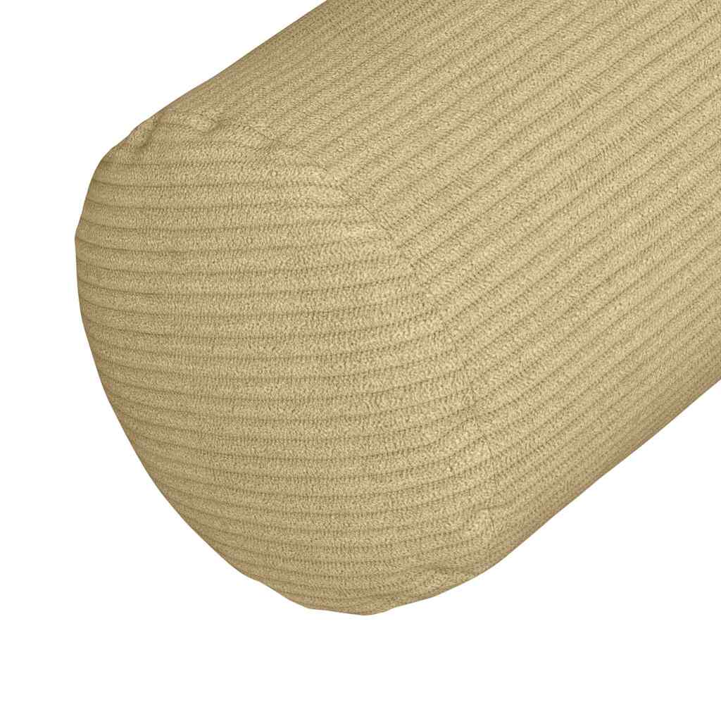Bolsterkissen 2 pcs Hellgrau Ø 15 x 40 cm Cordstoff