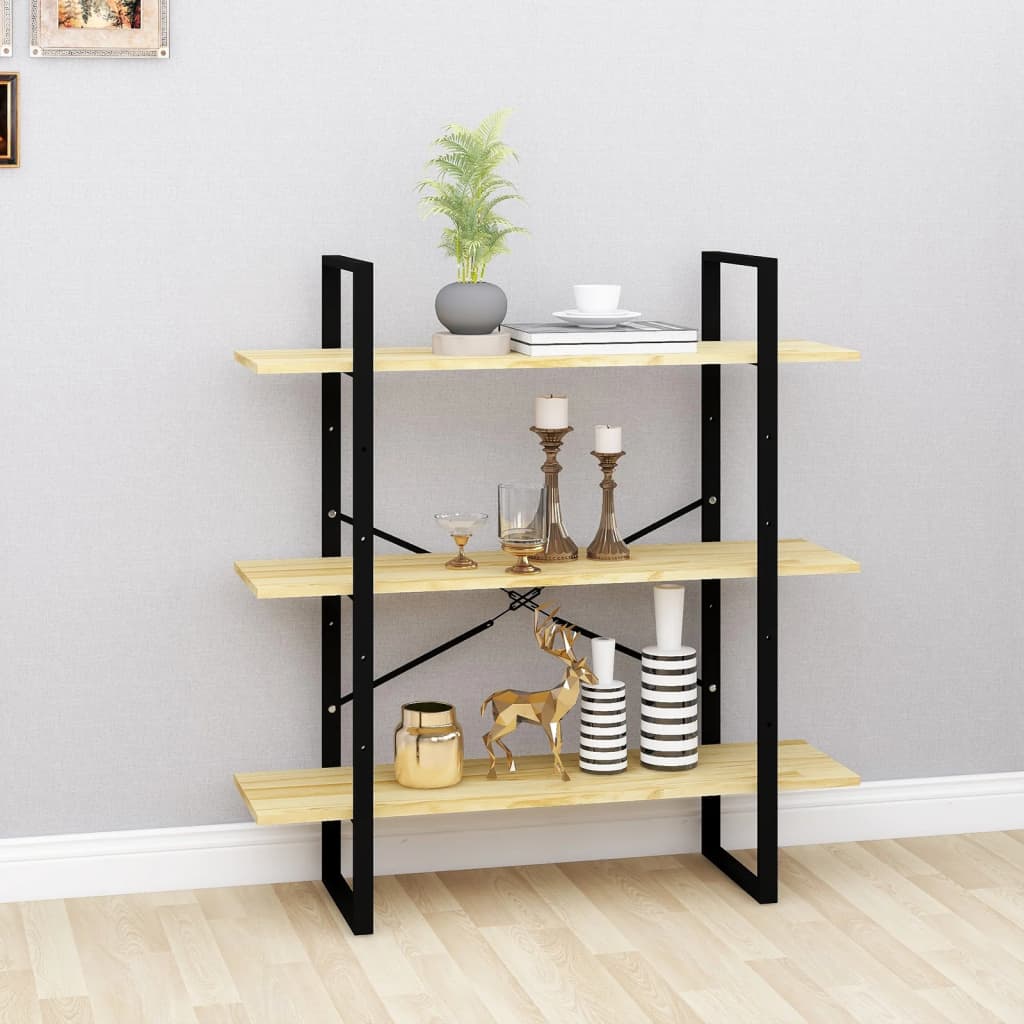 Bücherregal Weiß 100x30x105 cm Holzwerkstoff