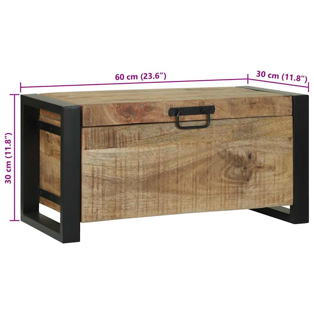 Aufbewahrungs-Truhen Braun 40 x 30 x 30 cm Massivholz Mango