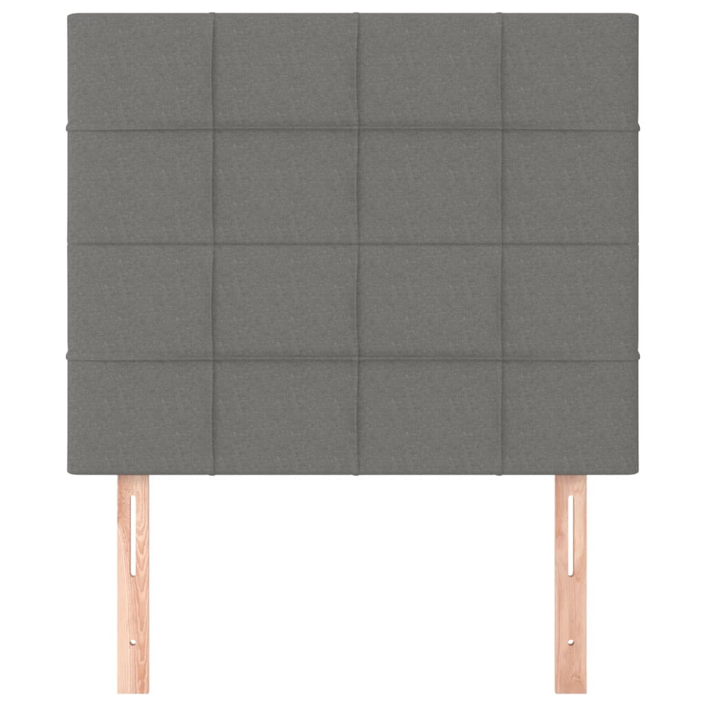 Kopfteil Hellgrau 80x5x118/128 cm Stoff