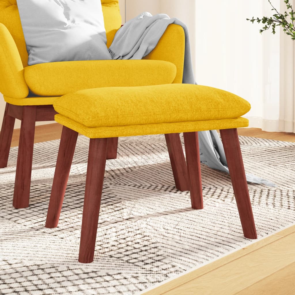 Fußhocker Hellgrau 45x29,5x35 cm Stoff