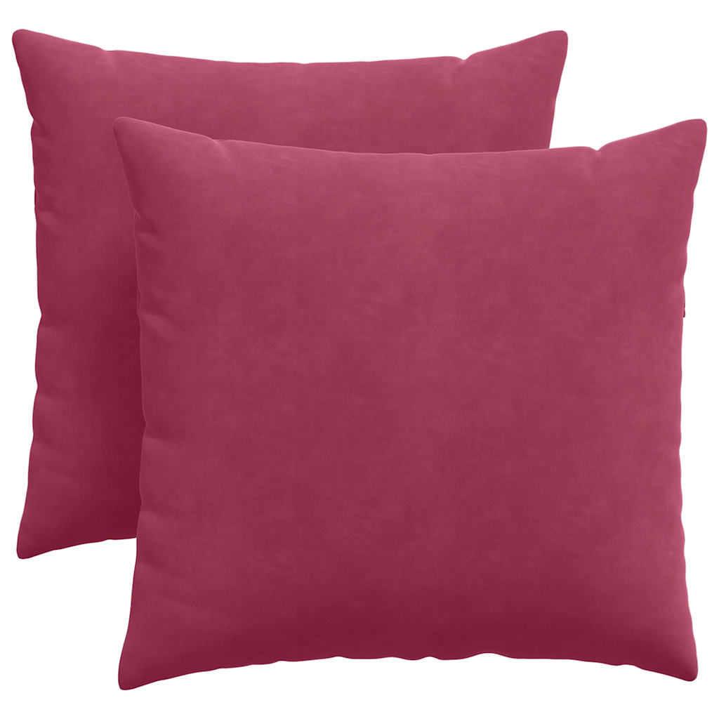 Sofakissen 2 Stück Blau 50 x 30 cm Cordstoff