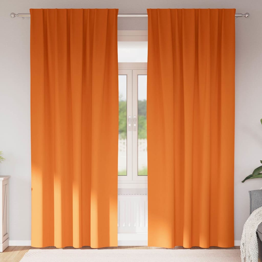 Verdunkelungs-Vorhänge mit Ringen 2 pcs Beige 140 x 140 cm