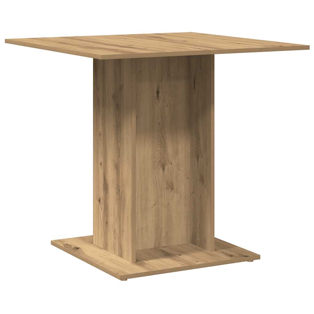 Esstisch Weiß 80x80x75 cm Holzwerkstoff