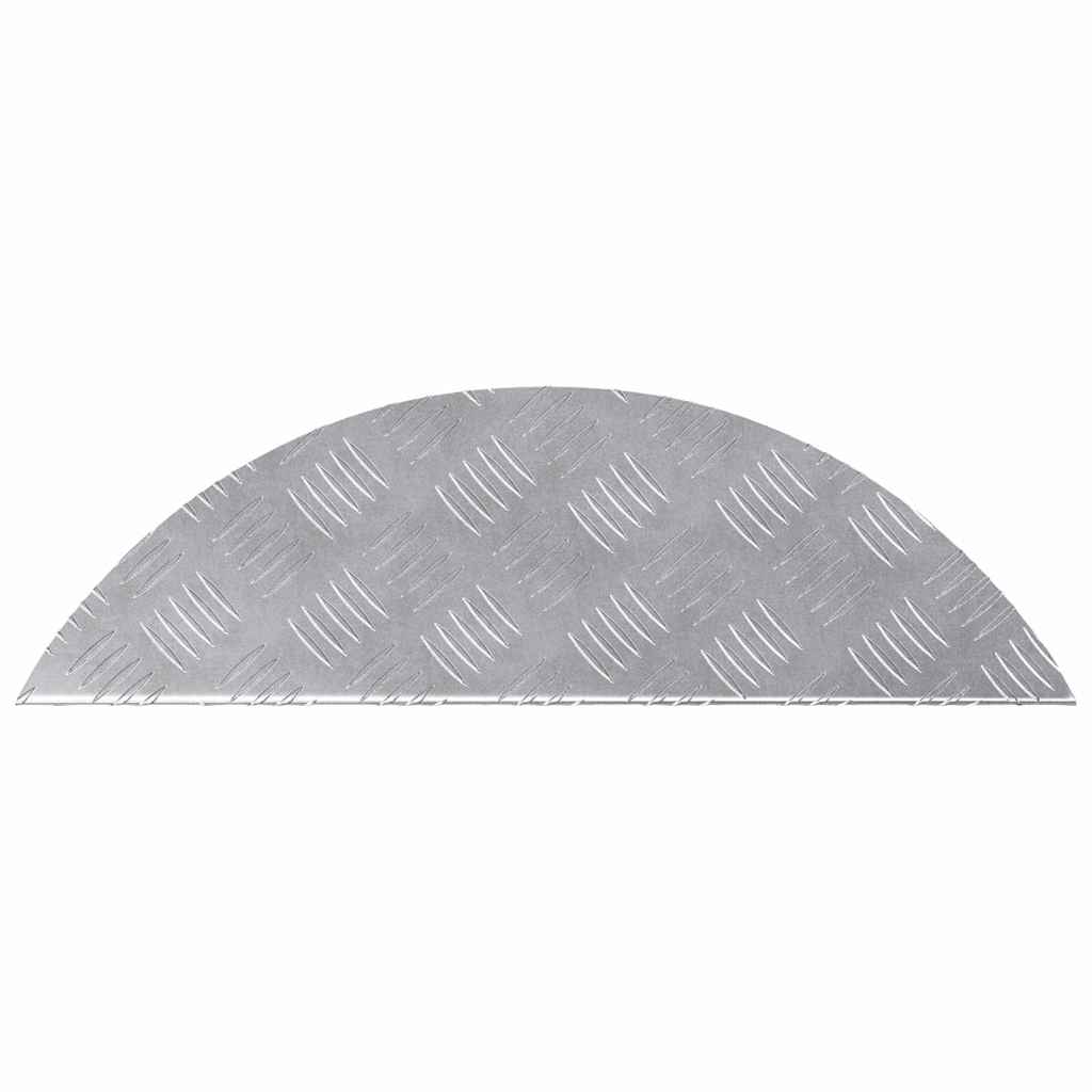 Treppe Tritt Halbmond 5 pcs Silber 60 x 18 x 2,5 cm Aluminium