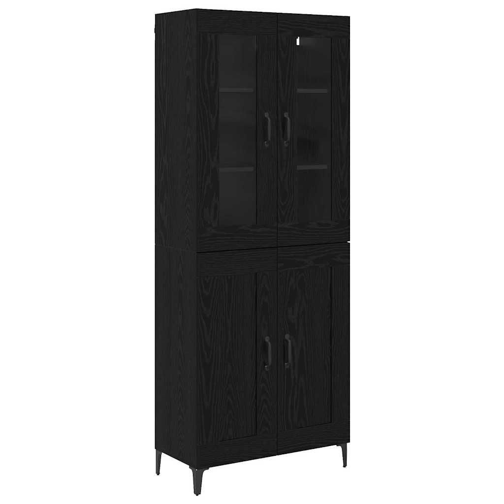 Highboard Altholz 69,5 x 34 x 180 cm Holzwerkstoff
