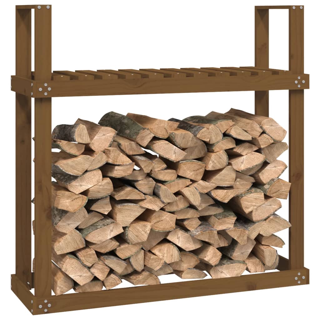 Kaminholzregal 110x35x108,5 cm Massivholz Kiefer