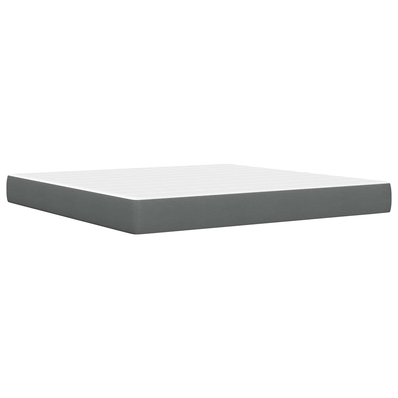 Bettgestell mit Matratze Hellgrau 80x 200 cm Polyester