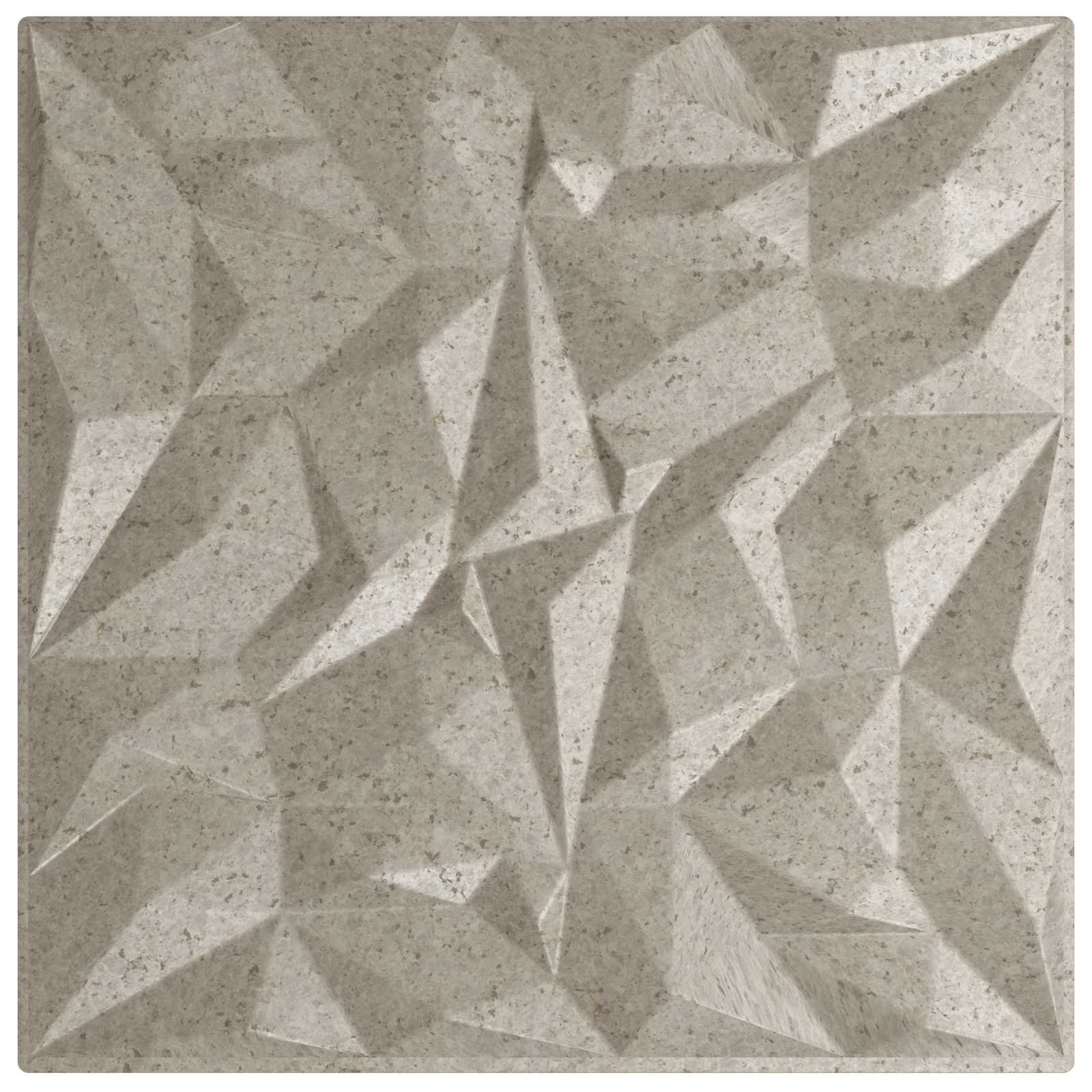 Wandpaneele 12 pcs Diamant Weiß 50 x 50 cm XPS Schaum