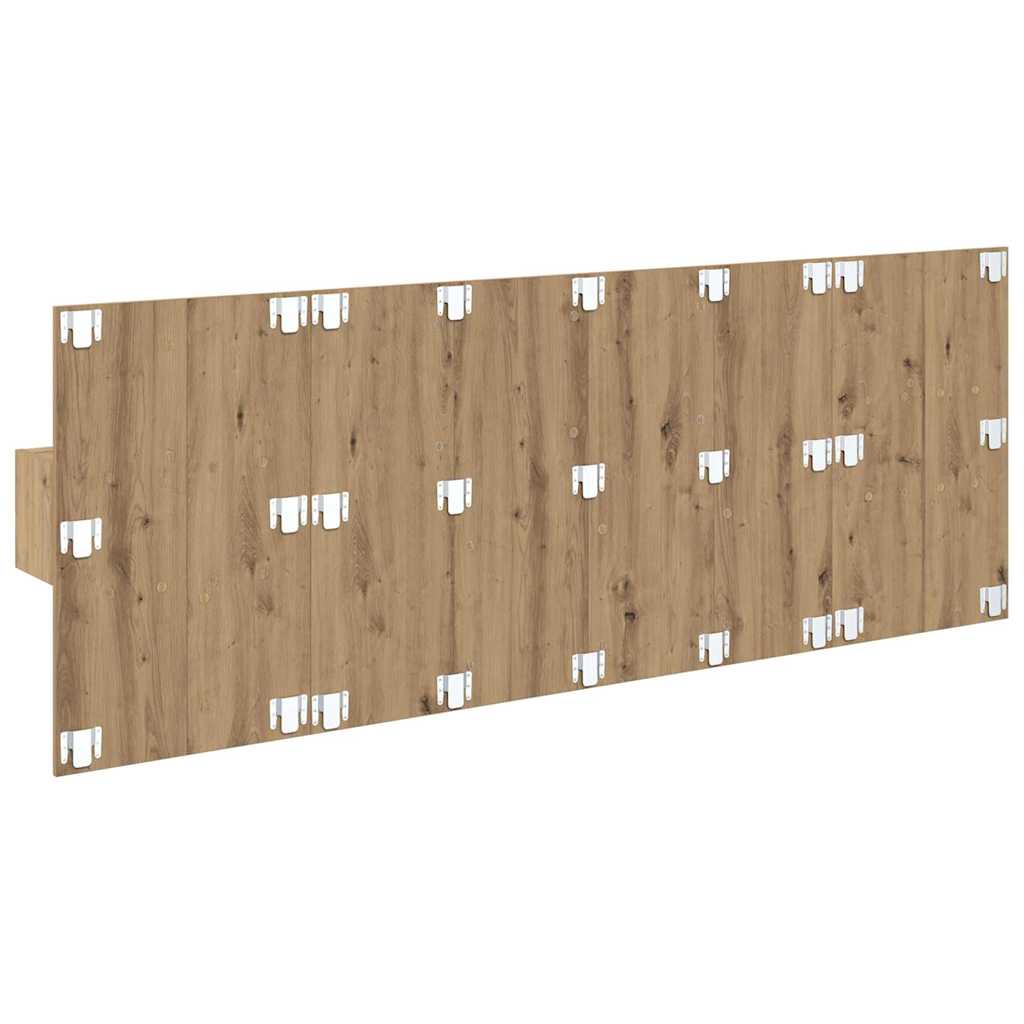 Kopfteil mit Nachttischen Weiß Holzwerkstoff