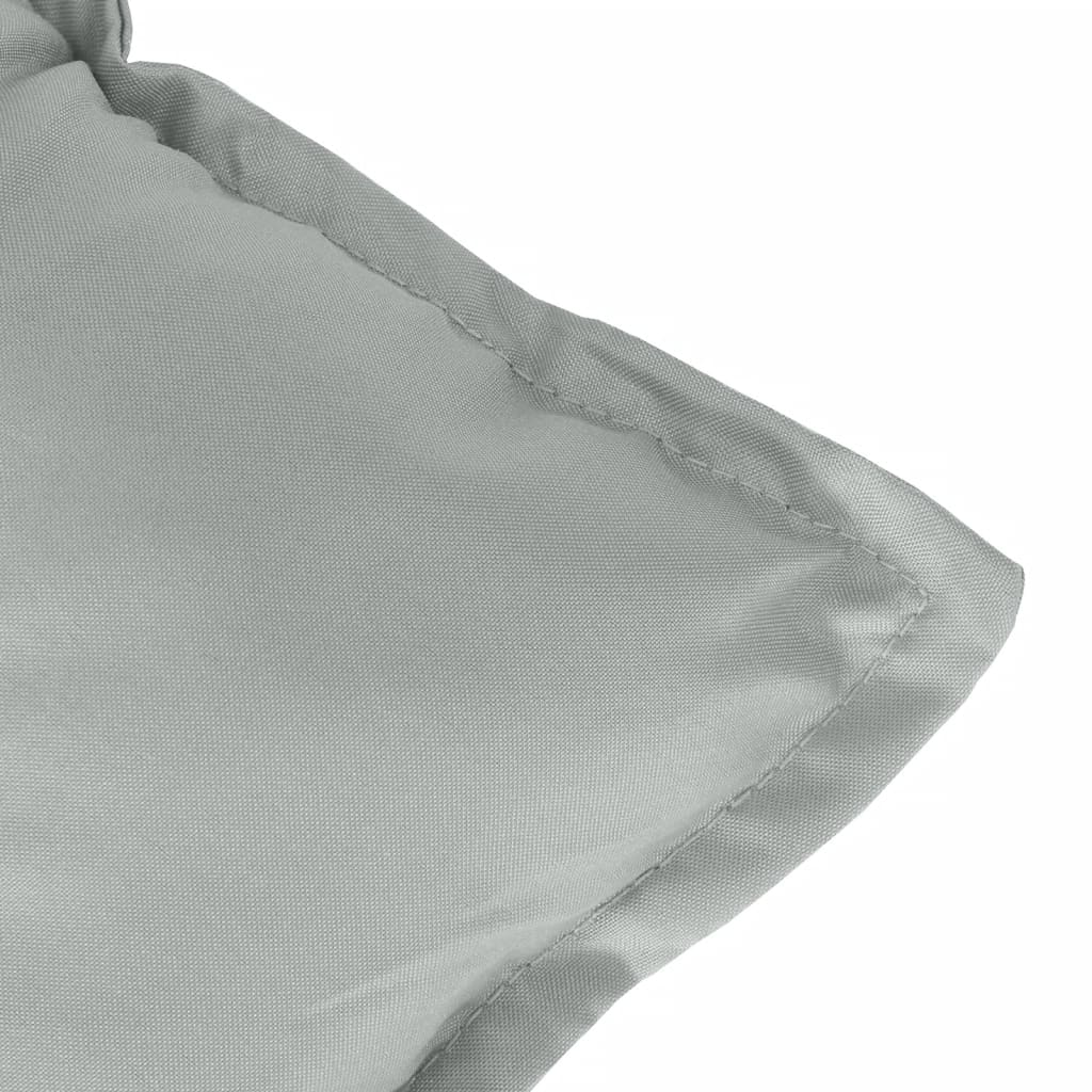Hochlehner-Auflagen 2 Stk. Melange Anthrazit 120x50x7cm Stoff