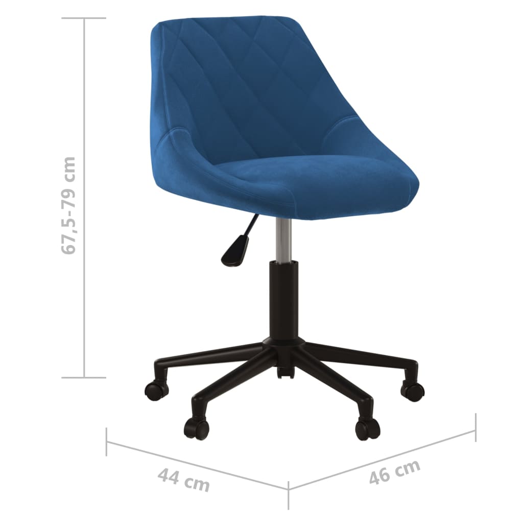 Bürostuhl Drehbar Creme Samt