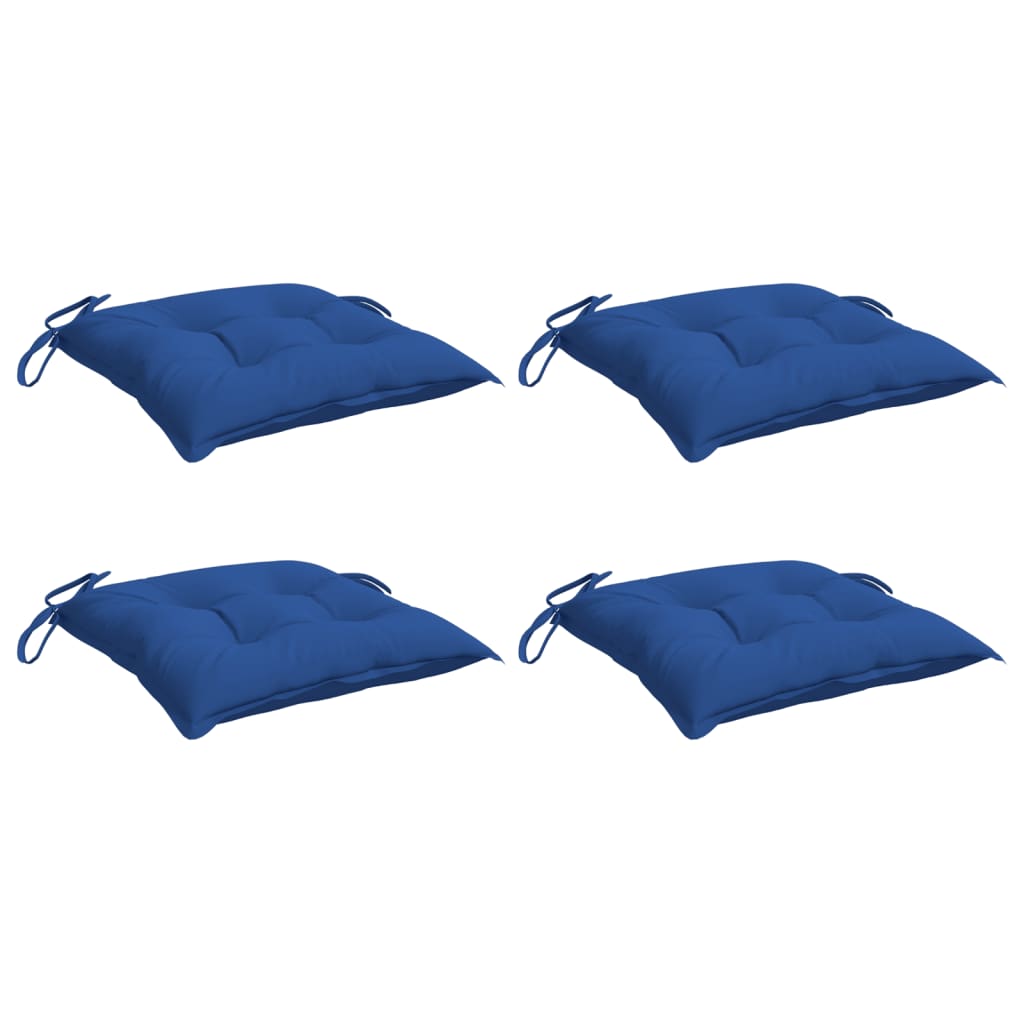 Stuhlkissen 4 Stk. Hellblau 40x40x7 cm Oxford-Gewebe