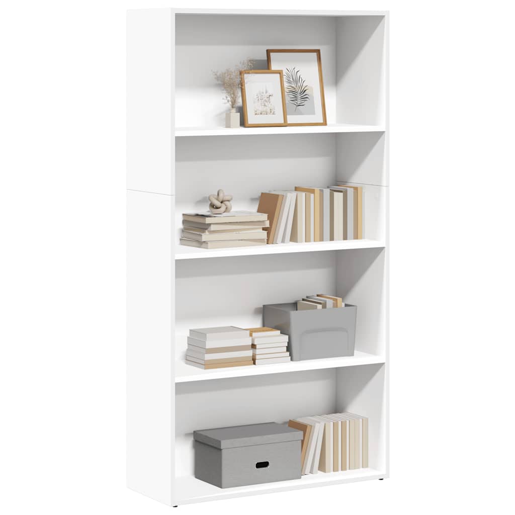 Bücherregal Weiß 80x30x189 cm Holzwerkstoff