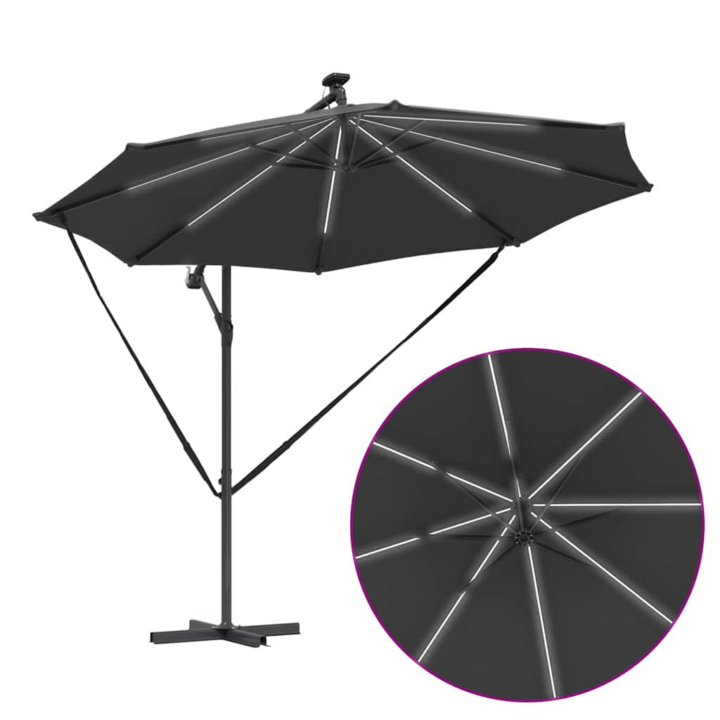 Sonnenschirm Sand 294 x 294 x 248 cm Polyester und Aluminium