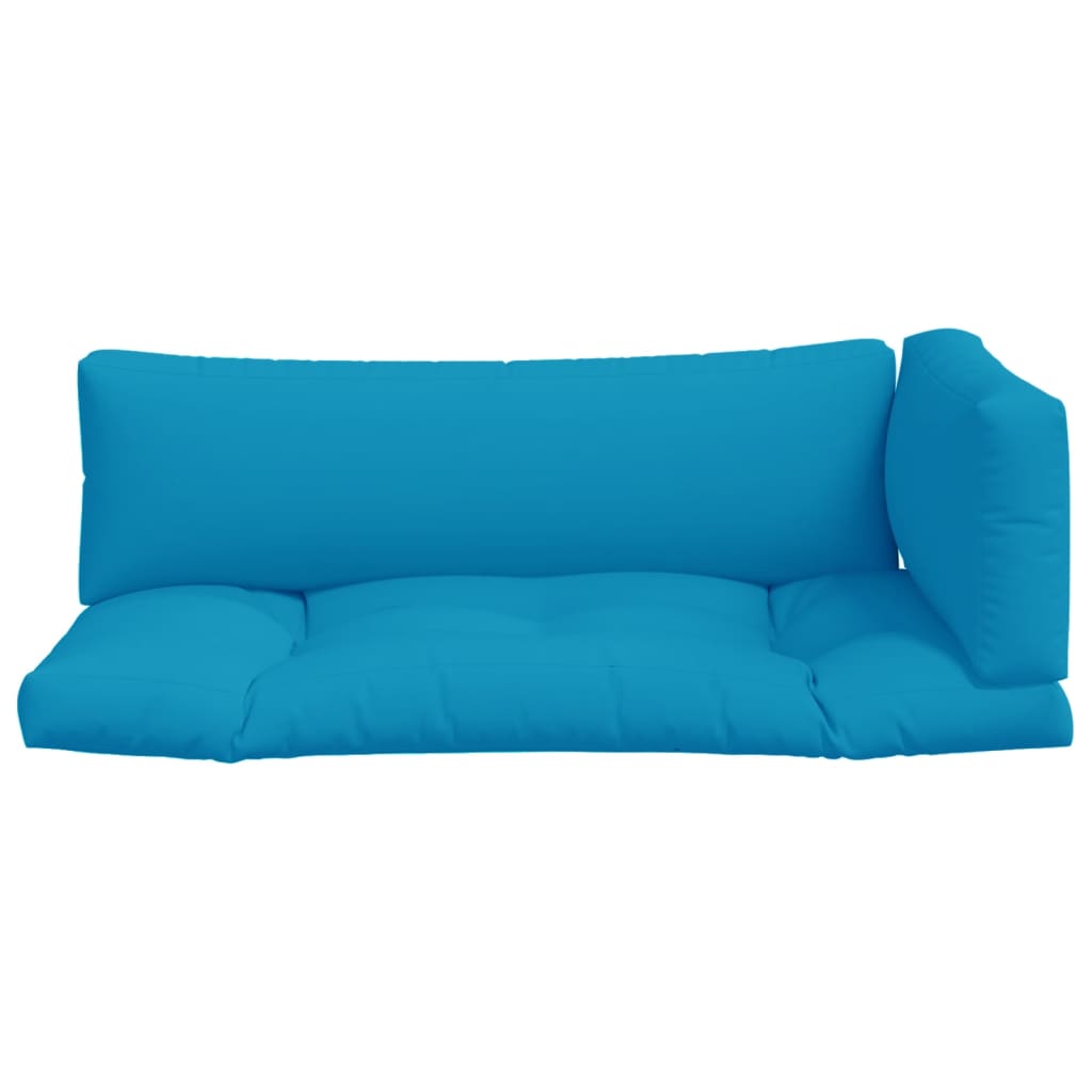Palettenkissen Blau Weiß Gestreift 58x58x10 cm Oxford-Gewebe