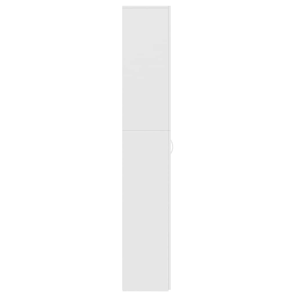 Aktenschrank Weiß 60x32x153 cm Holzwerkstoff