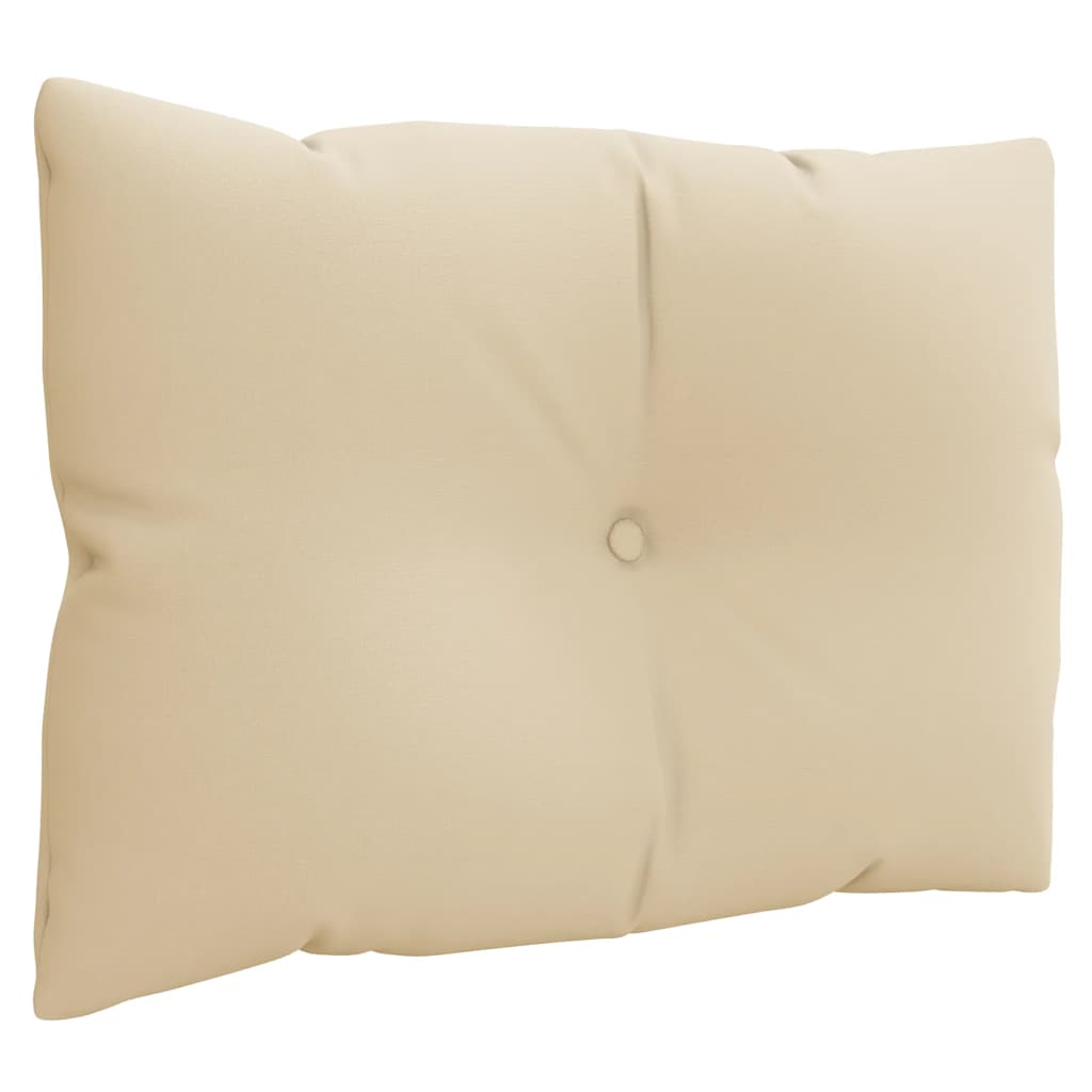 Palettenkissen 3-tlg. Taupe Stoff