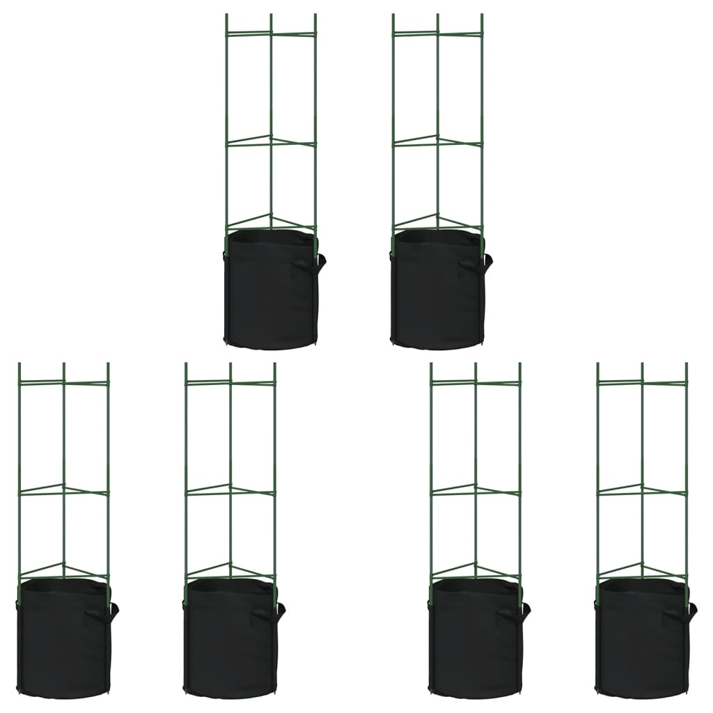 Tomatenkäfige 8 Stk. 116 cm Stahl und PP