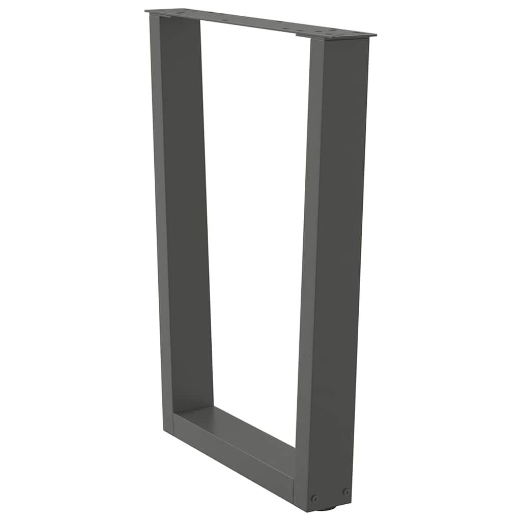 Couchtischbeine V-Form 2 Stück Schwarz 30x(30-31,3) cm Stahl