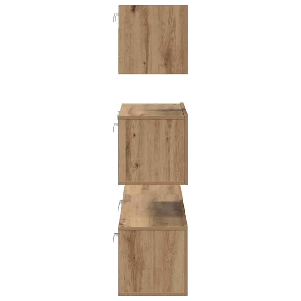 4-tlg. TV-Schrank-Set Weiß Holzwerkstoff