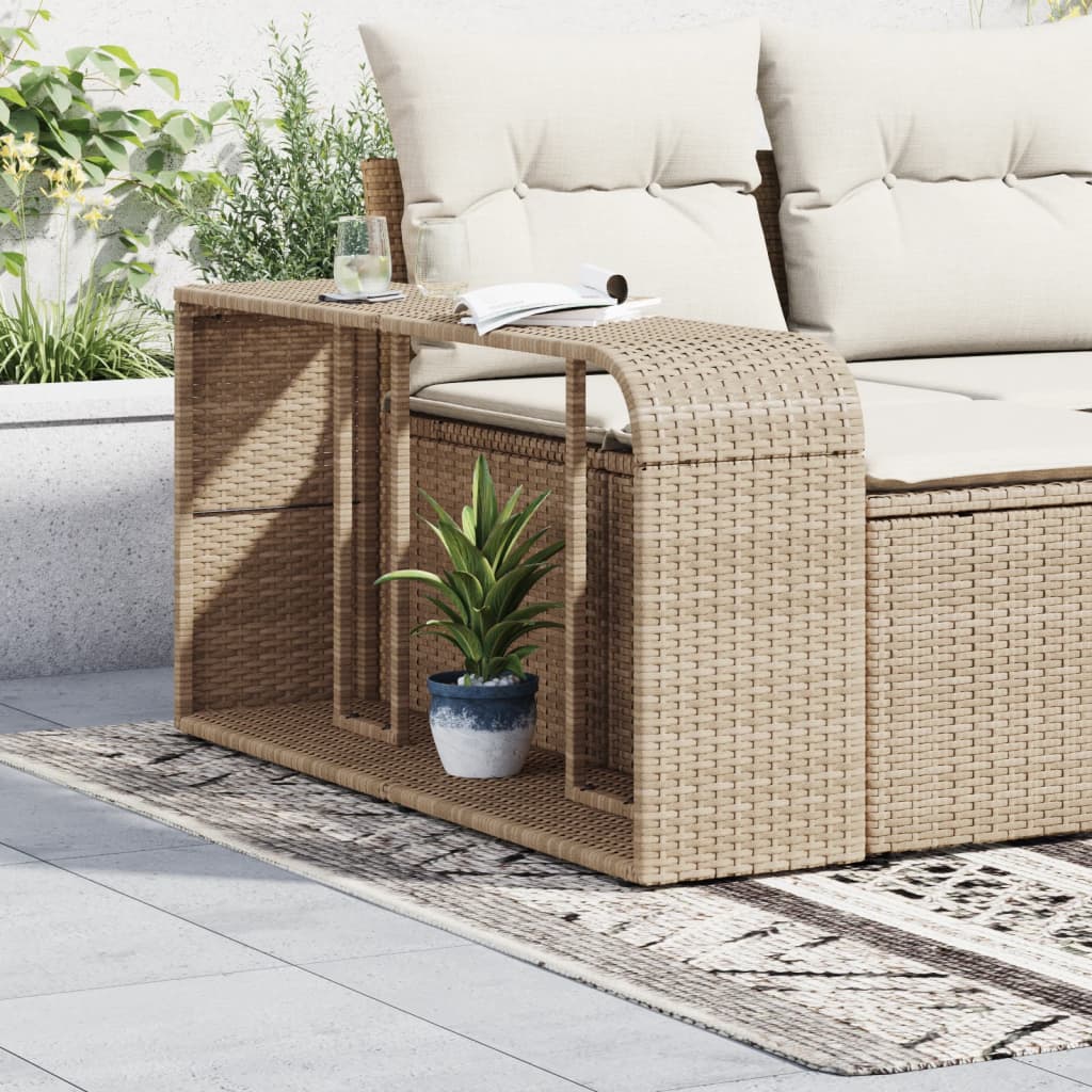 Lagerregale 2 Stk. Schwarz Poly Rattan