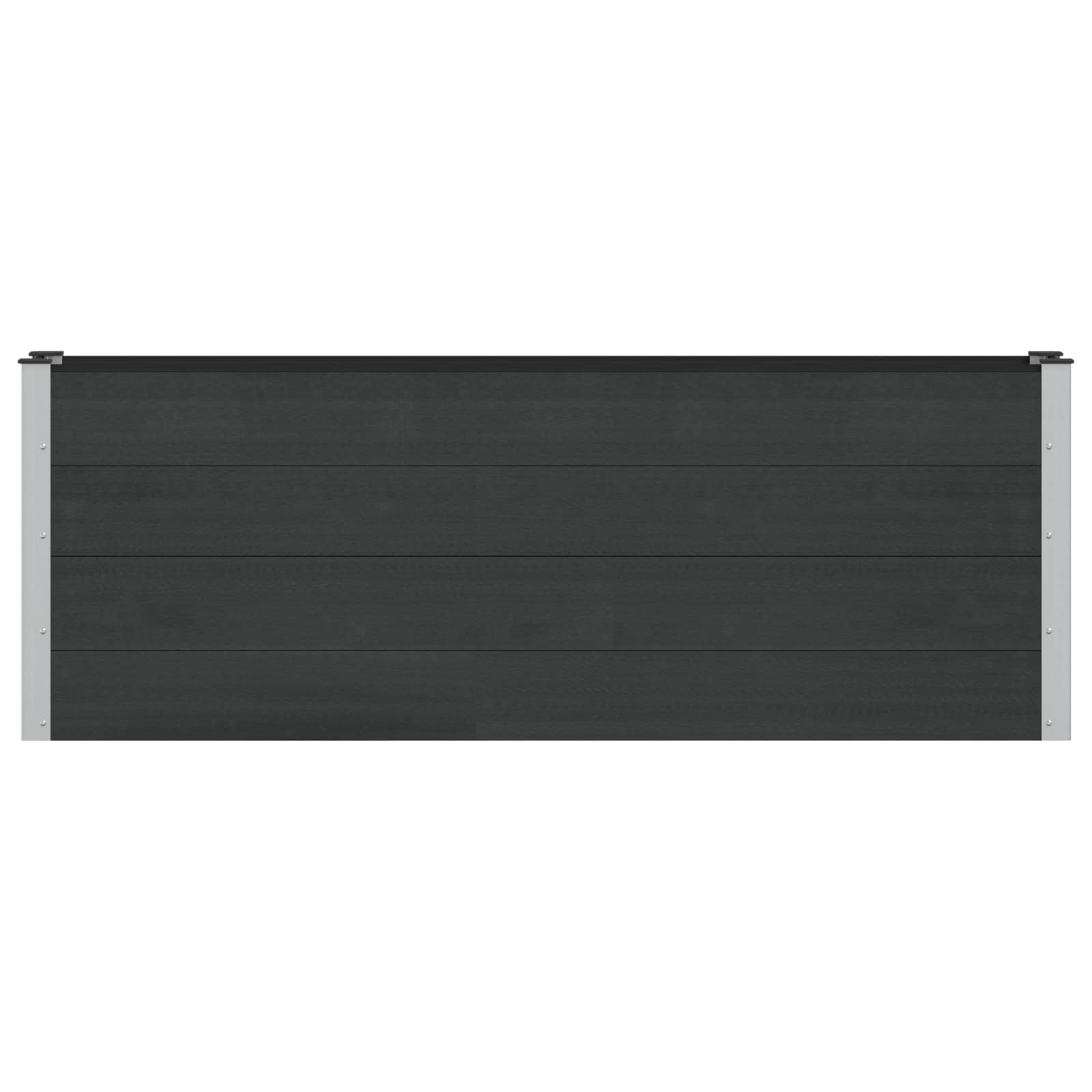 Garten-Hochbeet 200x50x54 cm WPC Grau