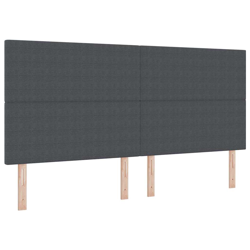 Kopfteil Hellgrau 80 cm Cordstoff