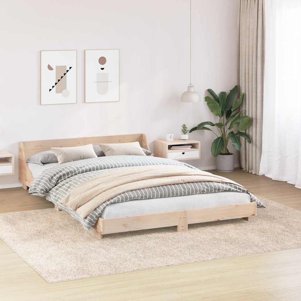 Anti-Rutsch Shaggy Teppich Dunkelgrau 200 x 200 cm PP