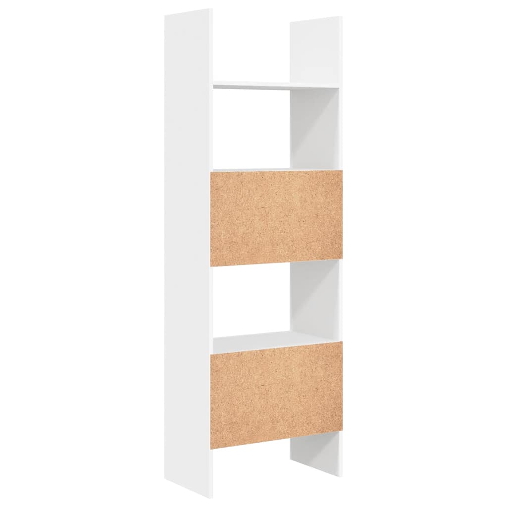 Bücherregal Weiß 60x35x180 cm Holzwerkstoff