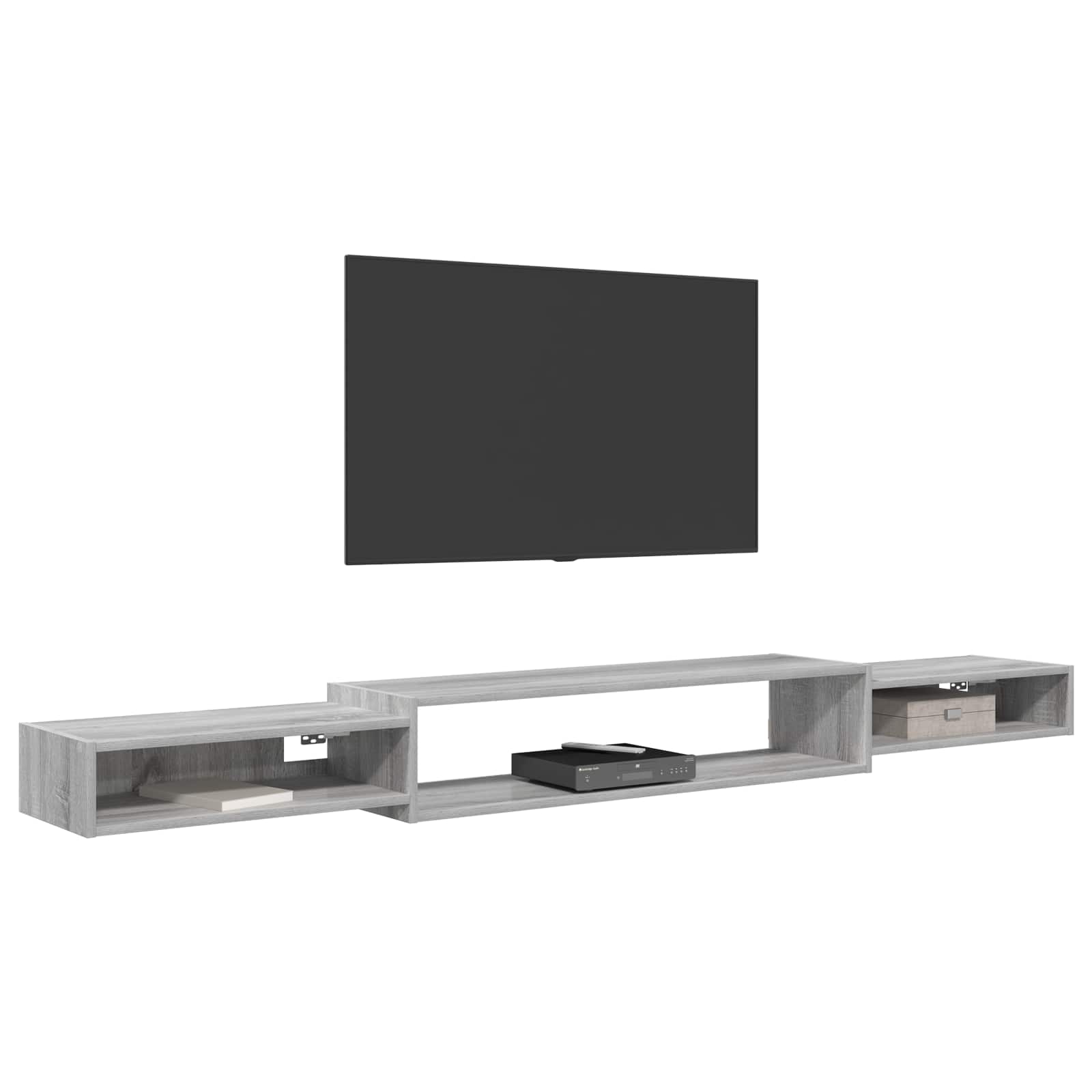 Wandmontierter TV-Schrank Wandhalterung Weiß 140 x 28 x 21 cm
