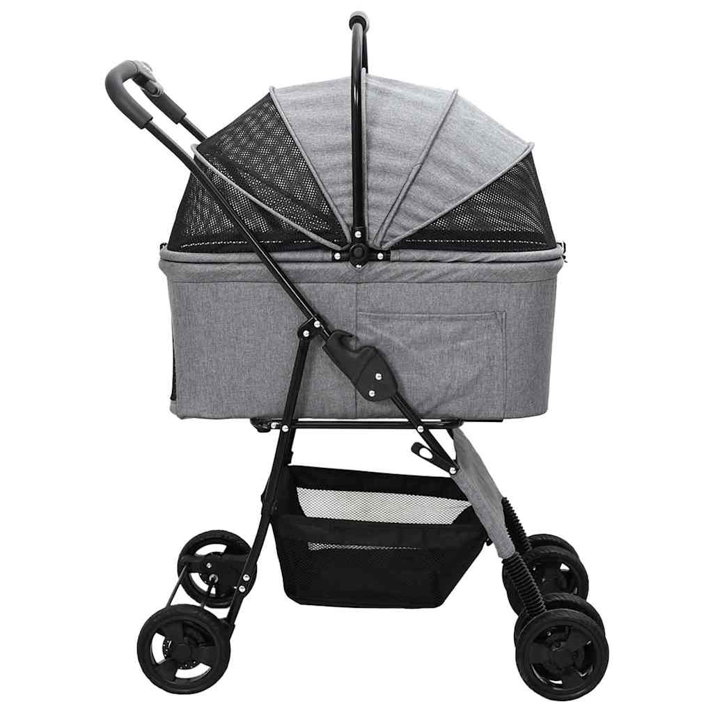 Faltbarer Haustierwagen Rosa 81 x 47 x 99 cm Polyester