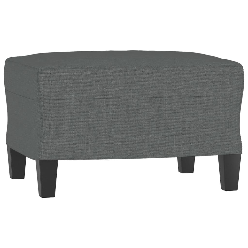 Fußhocker Hellgrau 60x50x41 cm Stoff